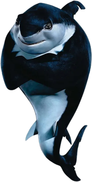 Animated Smiling Shark Crossed Arms PNG Image