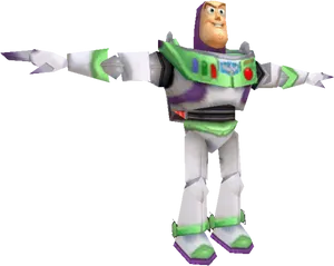 Animated Space Ranger Toy Character PNG Image
