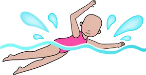 Animated Swimmer In Action.png PNG Image