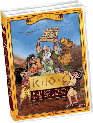 Animated Ten Commandments D V D Cover PNG Image