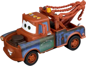 Animated Tow Truck Toy PNG Image