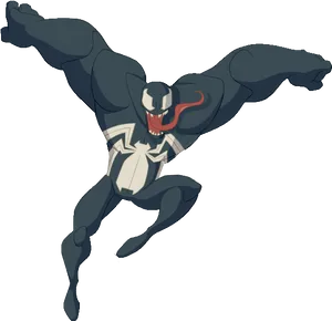 Animated Venom Character Pose PNG Image