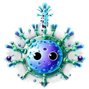 Animated Virus Cartoon Png 06282024 PNG Image