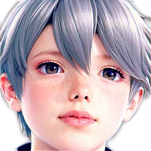 Anime Boy Face Png Igr PNG Image