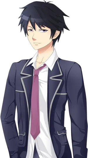 Anime Boyin Suit PNG Image