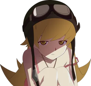 Anime Character Shinobu Goggles PNG Image