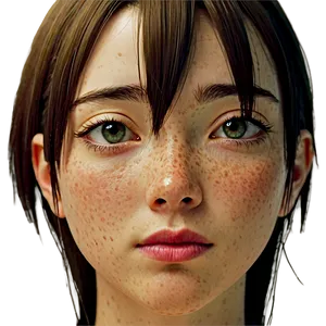 Anime Character With Freckles Png Npl PNG Image