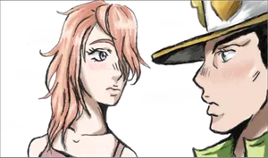 Anime Characters Faceoff PNG Image