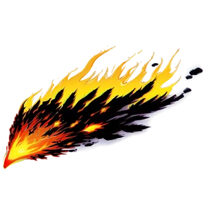 Anime Fire Explosion Art Png Kcv22 PNG Image