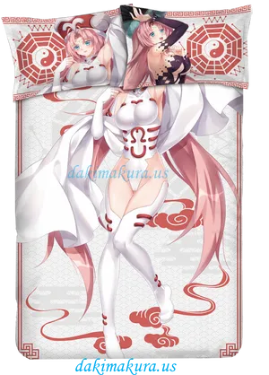 Anime Fox Girl Body Pillow PNG Image