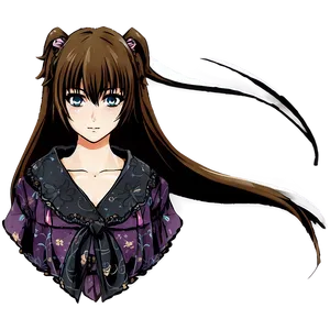 Anime Girl Hair Png Bjs PNG Image