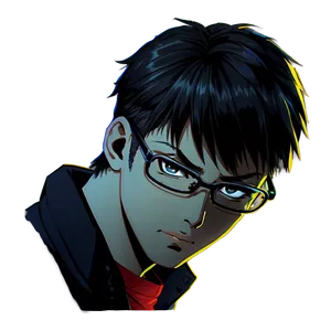 Anime Head With Glasses Png Nox PNG Image