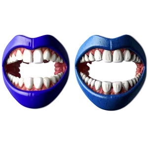 Anime Mouth With Fangs Png Ltj PNG Image