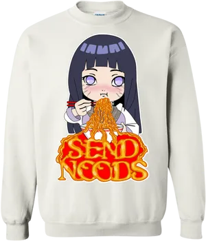 Anime Noodle Pun Sweatshirt PNG Image