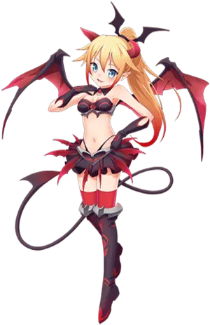 Anime Vampire Girl Illustration PNG Image