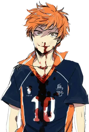 Anime Volleyball Player Hinata PNG Image