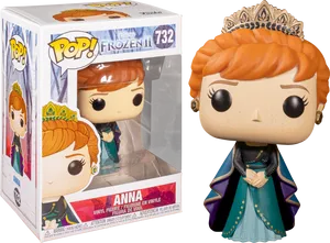 Anna Frozen I I Funko Pop Figure PNG Image