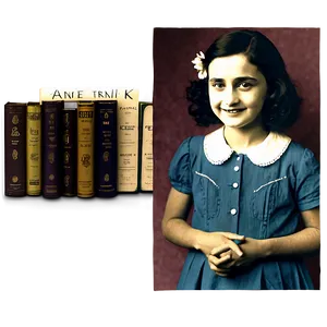 Anne Frank Portrait Png 06242024 PNG Image