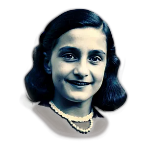 Anne Frank Portrait Png Wuo74 PNG Image