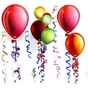 Anniversary Red Balloons Png Twy83 PNG Image