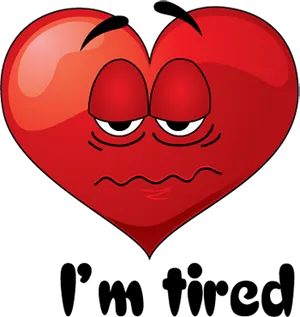 Annoyed Heart Emoji PNG Image