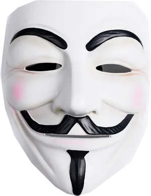 Anonymous Mask Iconic Design PNG Image