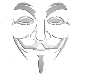 Anonymous Mask Sketch Art PNG Image