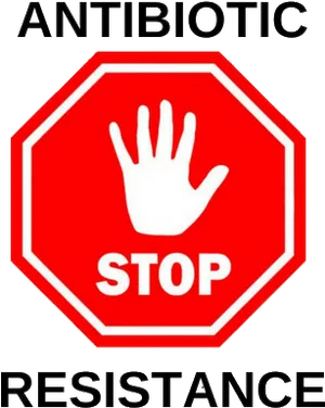 Antibiotic Resistance Stop Sign PNG Image