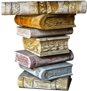 Antique_ Book_ Stack_ P N G_ Image PNG Image