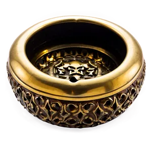 Antique Brass Ashtray Png Ypa95 PNG Image