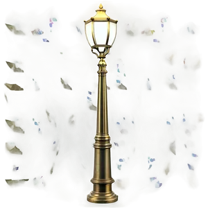 Antique Brass Light Post Png 06282024 PNG Image