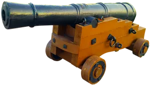 Antique Cannon Display PNG Image