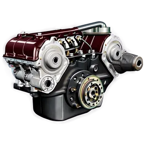 Antique Car Engine Component Png 06132024 PNG Image