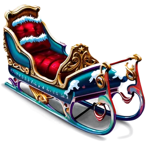 Antique Christmas Sleigh Png 06292024 PNG Image