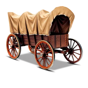 Antique Covered Wagon Representation Png 06292024 PNG Image