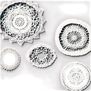 Antique Doily Collection Png 40 PNG Image