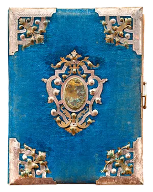 Antique Embellished Book Cover PNG Image