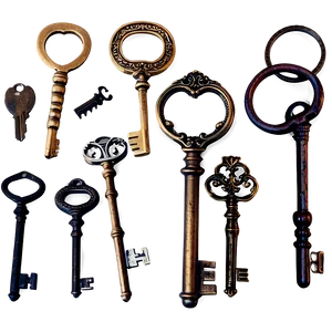 Antique Keys Png 10 PNG Image