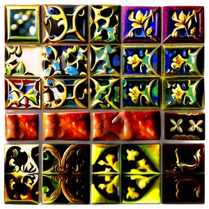 Antique Mirror Tiles Png 25 PNG Image