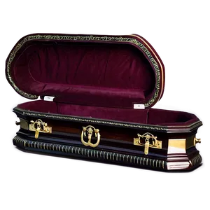 Antique Open Coffin Png Iuv95 PNG Image