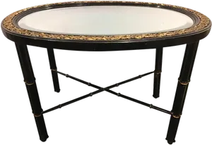 Antique Oval Table Clipart PNG Image