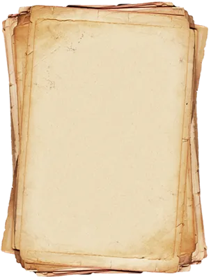 Antique Paper Stack Vintage Border.png PNG Image