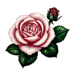 Antique Rose Drawing Png Rms PNG Image