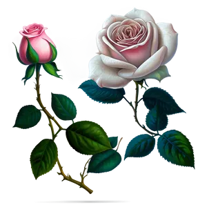 Antique Rose Drawing Png Tpy63 PNG Image