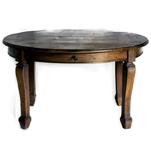 Antique Round Table Artwork Png 13 PNG Image