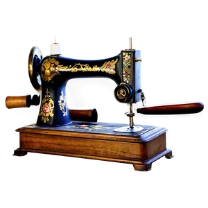 Antique Sewing Machine Png Lhg87 PNG Image