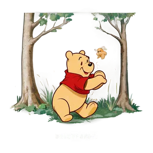 Antique-styled Pooh Bear Png 71 PNG Image