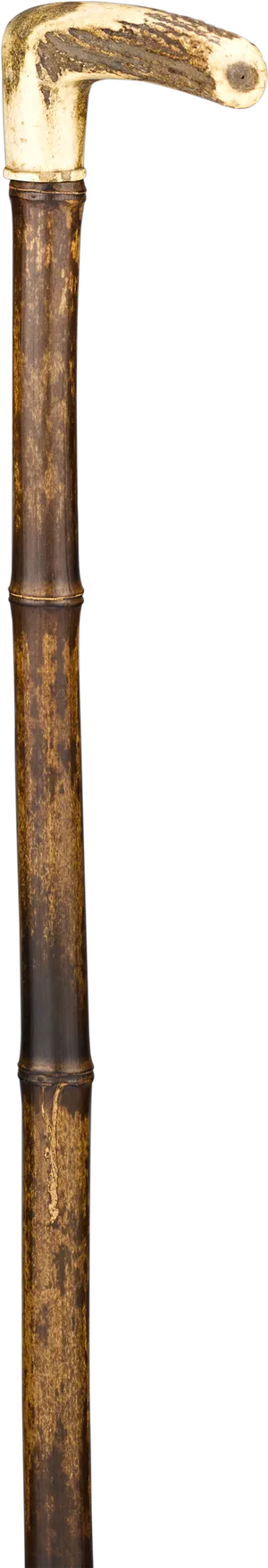 Antique Wooden Walking Stick PNG Image