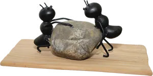 Ants Teamworkin Action PNG Image