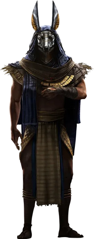 Anubis Costume Character PNG Image